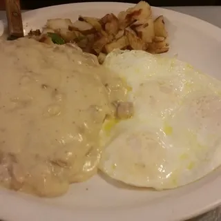 Chicken Fried Steak and Eggs