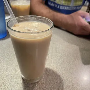 Pumpkin spice iced coffee. It was terrible. :(