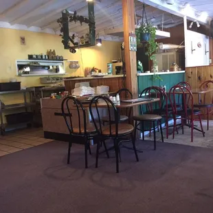 the dining area