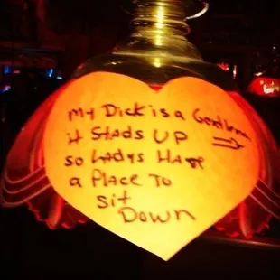 This was on a lamp on valentines.