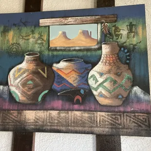 Joann's Ranch-O-Casados.  Art work by front door.