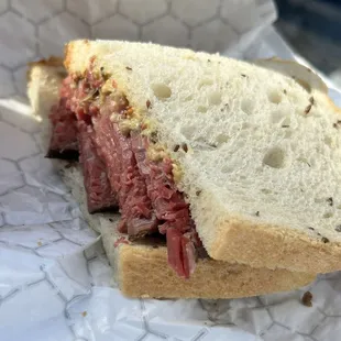 Pastrami on Rye with mustard