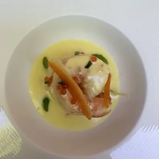 Poached shrimp