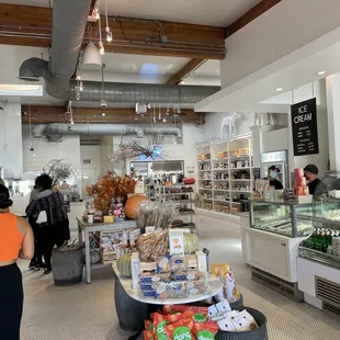the inside of the store