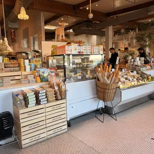 interior, bagels