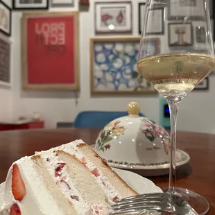 A slice of heaven, I mean cake, that I brought home.
