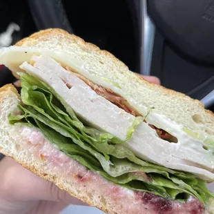The Other Club Sandwich (raspberry cranberry sauce).
