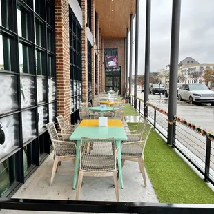 outside