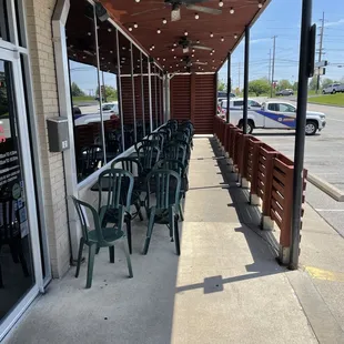 outside seating area