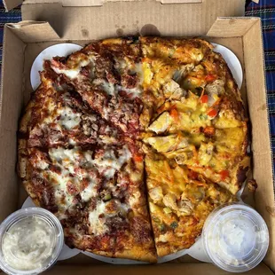 1/2 Slaughterhouse five (left), 1/2 Thai (right)