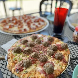 Meatball Pizza