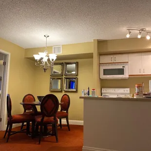 Kitchenette and dining room. Very nice.