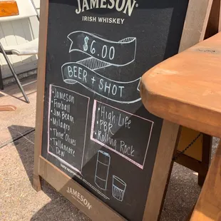 a sign for jameson