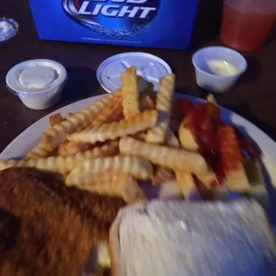 Fish is absolutely delicious! Fried crisp outside tender inside, perfect!
