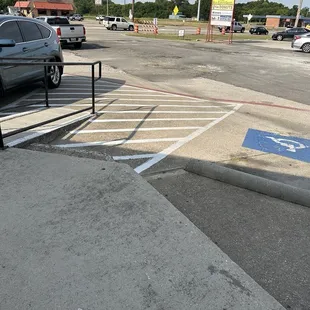 Handicap parking and ramp