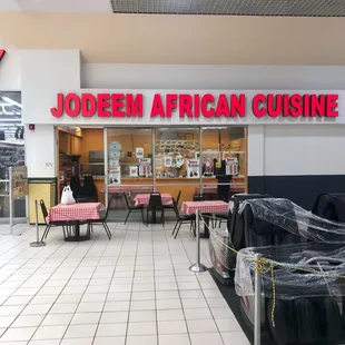 the interior of a restaurant