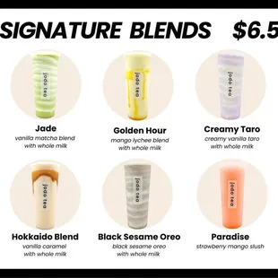 Signature Blended Drinks