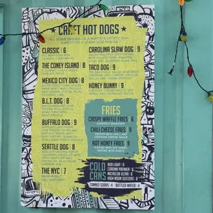Menu and prices