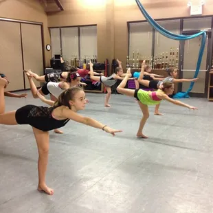 Modern class with Ms. Marlee. Typical class size.