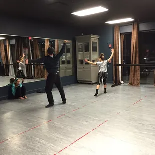 Contemporary rehearsal with Mr. David.