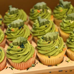 a variety of cupcakes