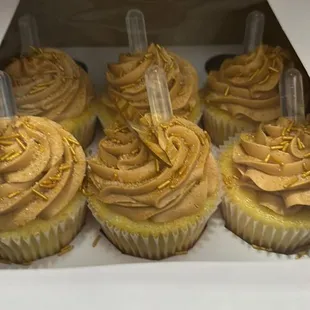 a box of cupcakes