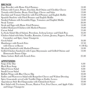 Brunch Menu (subject to change)