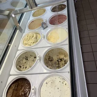 Ice cream. Twenty flavors plus three sugar free flavors