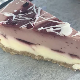 Pomegranate cheesecake