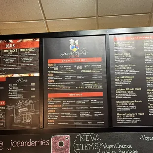 the menu