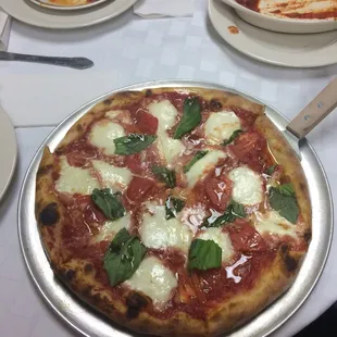 12 inch Margherita. Delicious! The basil, the cheese, the tomatoes...amazing!