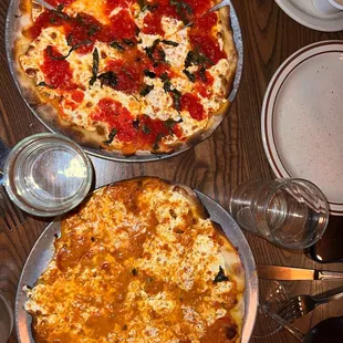 10" Vodka Pizza and 10" Margherita Pizza