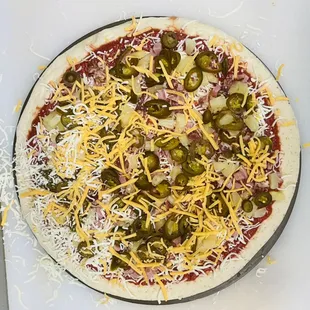 Pizza before going to oven