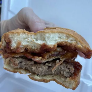 Med rare burger
