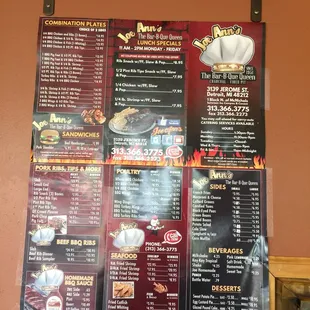 Large end rib dinner