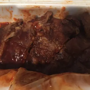 Large end rib dinner