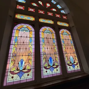 Beautiful stained glass inside!