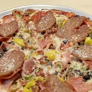 Gluten free supreme pizza