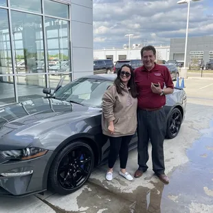 Neil and one happy Mustang owner.