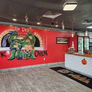 Great artwork and such a clean place