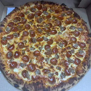 X-LARGE PEP AND SAUSAGE