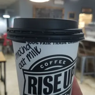 Have no idea what oat milk is, but I went for it!   Definitely works in this mocha!