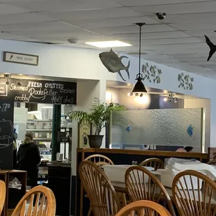 the interior of a restaurant