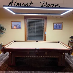 The wiring is not completed.  Need a spectator chair.