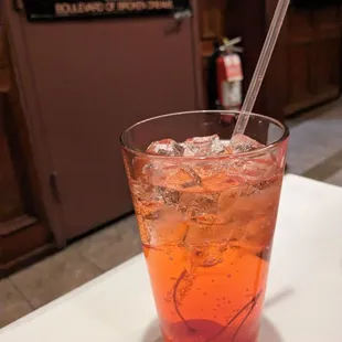 Shirley Temple - lots of cherries