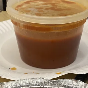 Side of Side of Marinara Sauce - huge, but not that good