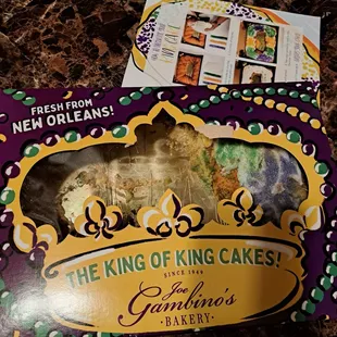 a box of king cakes