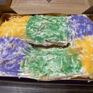 King Cake - I decorated it so not the most visually appealing.