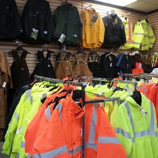 All kinds of work gear. Carhartt everything!