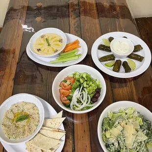 a table of food